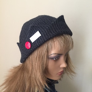 READY to SHIP Dark grey! Jughead Jones Knit Hat, Jughead&#39;s beanie, Jughead Beanie, Jughead Jones Hat, Jughead Style Knit Beanie,Riverdale