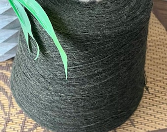 100% lambswool yarn on Cone, hand and machine knitting, Kaplanlar bobbin yarn, seaweed color wool yarn