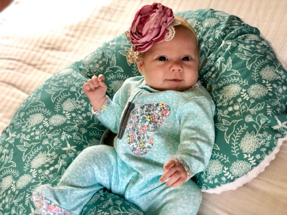 Floral Nursing Pillow Cover Flowers Breastfeeding Pillow Etsy