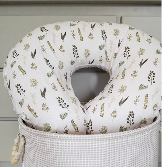 Neutral Boppy Leaves Boppy Pillow Cover Modern Boppy Etsy