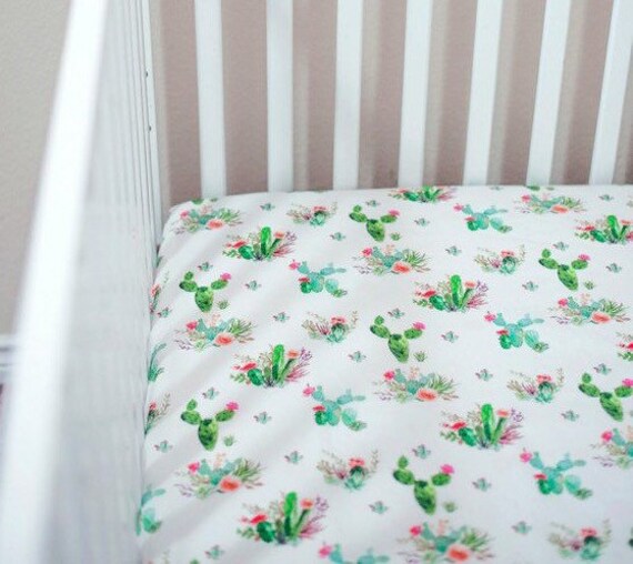 cactus crib sheets