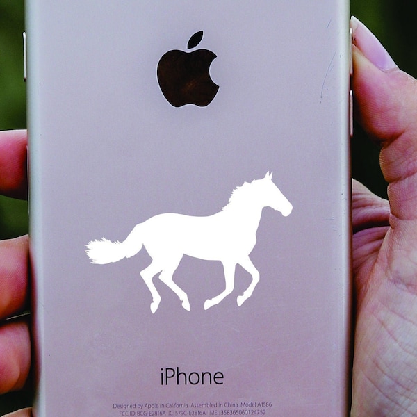 Horse Iphone decal  -Multiple Sizes-- Car decal - laptop sticker- waterproof- UV Resistant