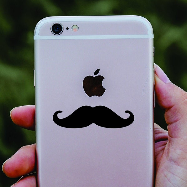Mustache -Multiple Sizes- laptop decal - Car decal - Iphone sticker- waterproof- UV Resistant