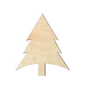 Evergreen Tree -Multiple Sizes- Cutouts #3 Wood Craft Supply-Sanded - Christmas tree