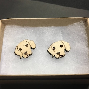 Labrador retriever earrings, lab earrings, dog breed earrings, labrador stud earrings