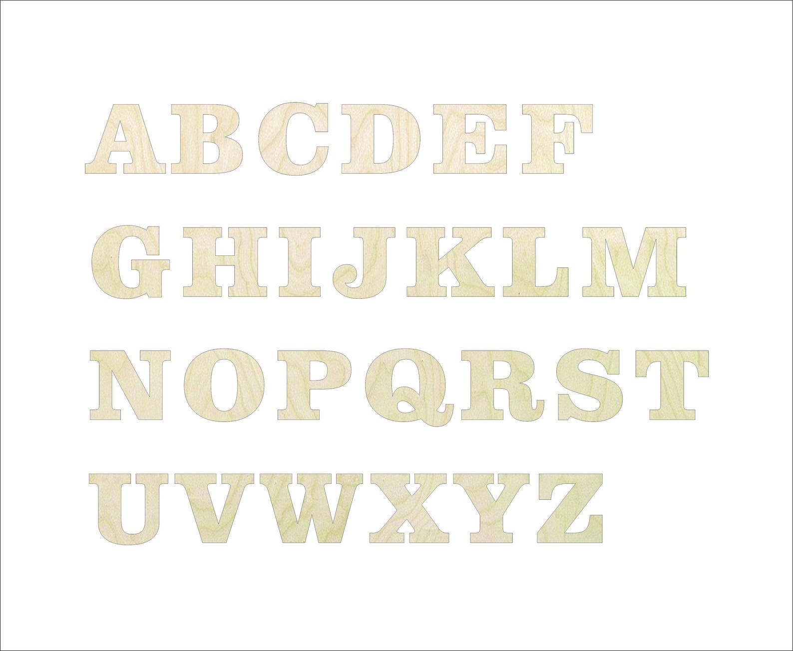 Multiple Leters Letters of Your Choice -multiple Sizes- Multiple Fonts! Craft Supply ...