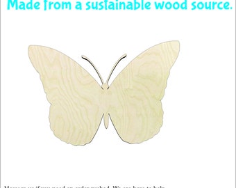 Butterfly -Multiple Sizes-Wood cutout Craft Supply-Sanded