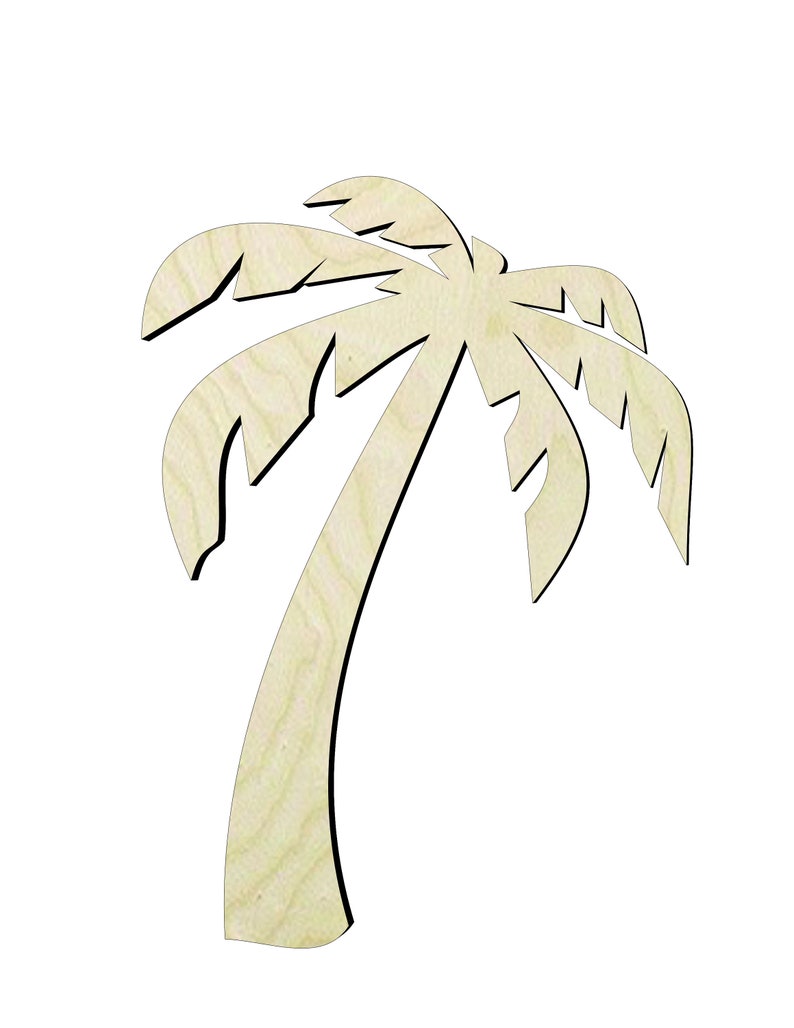 Palm Tree multiple Sizescut Outs Wood Craft Supplysanded or Etsy