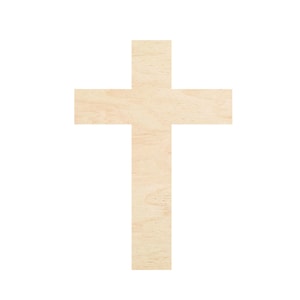 May include: A wooden cross, a religious symbol, made of light brown wood.
