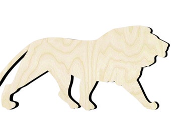 Lion -Multiple Sizes-Cut Outs Wood Craft Supply-Sanded