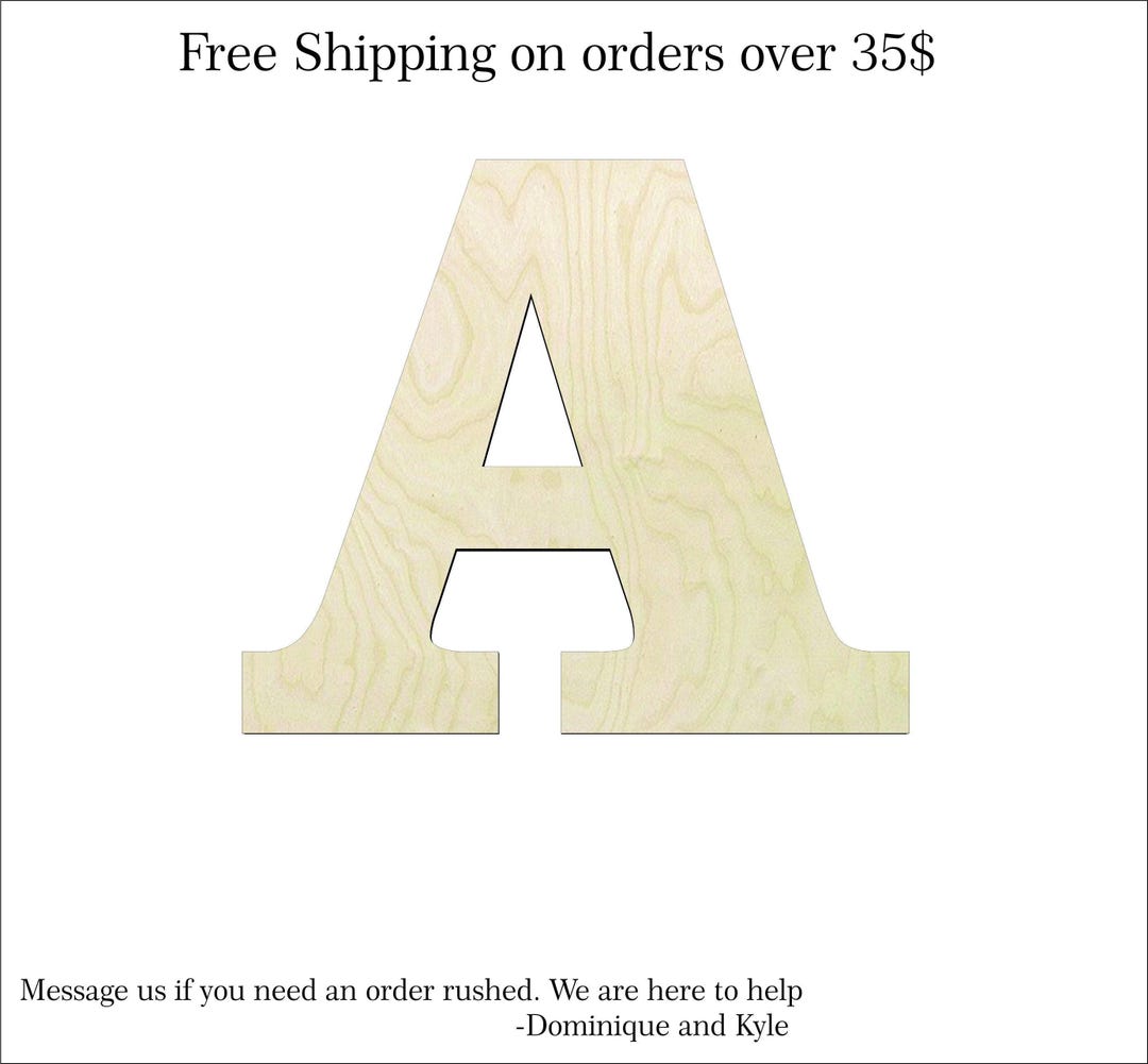 Letters of Your Choice -multiple Sizes- Multiple Fonts! Craft Supply ...