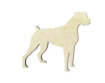 Boxer -Multiple Sizes- Wood Cut Outs Wood Craft Supply-Sanded or unsanded