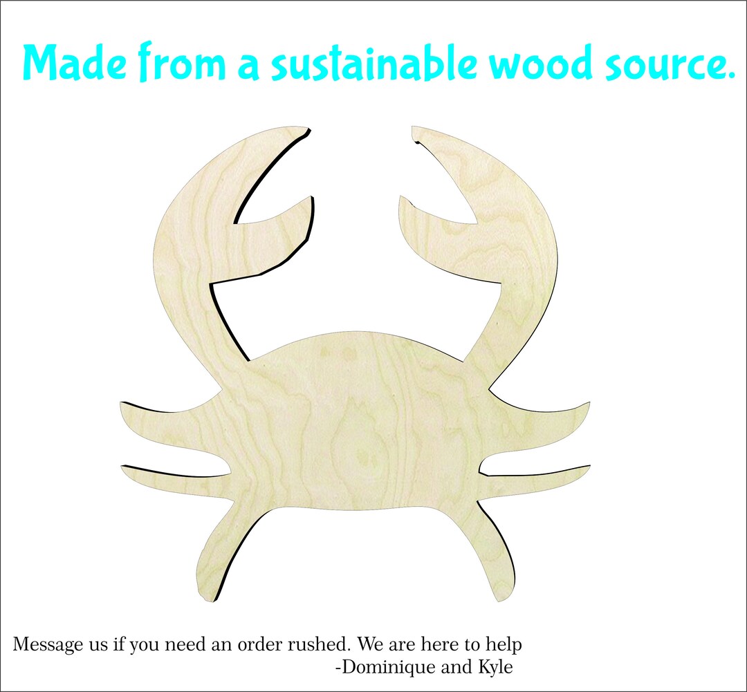 2 20 Cancer Astrology Sign Wood Cutouts Craft - Etsy