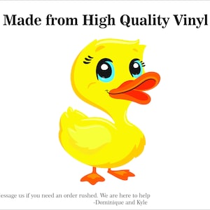Duck Decal - Laptop sticker - Outdoor Vinyl -Indoor Vinyl