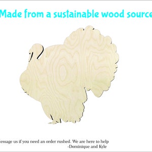 Turkey Thanksgiving Wild turkey -Multiple Sizes- Wood cutout Craft Supply-Sanded -
