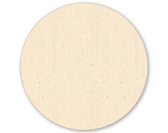Wood Circle Round Cutout – Laser Cut Unfinished Baltic Birch Disc Blank Shape