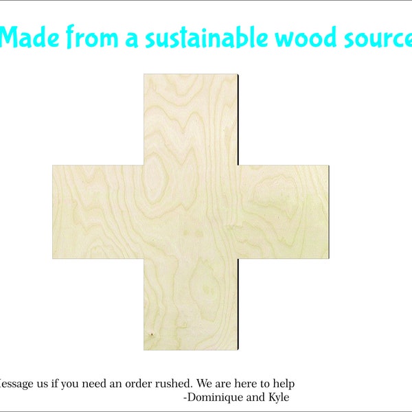 Red cross  -Multiple Sizes-Wood cutout Craft Supply-Sanded - Medical aid