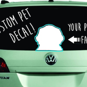 Custom Pet decal, Custom Pet Decal, Custom dog decal, custom dog sticker, custom cat sticker, custom cat decal, cat sticker, dog sticker,dog