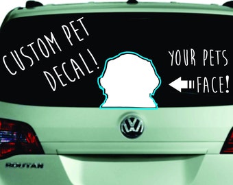 Custom Pet decal, Custom Pet Decal, Custom dog decal, custom dog sticker, custom cat sticker, custom cat decal, cat sticker, dog sticker,dog