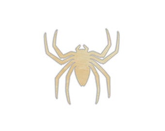 Sanded Baltic Birch Spider Cutout – Halloween Wood Craft Supply
