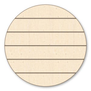 Circle wood shiplap cutout -Multiple Sizes-Wood cutout Craft Supply-Sanded