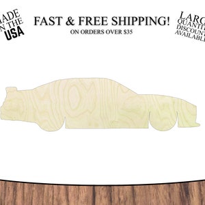 Nascar silhouette - Multiple size - Wood cut out