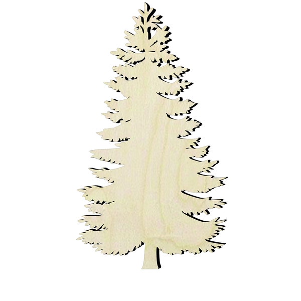 2"- 20" Spruce Tree Cut Outs Wood Craft Supply-Sanded or unsanded - Christmas tree