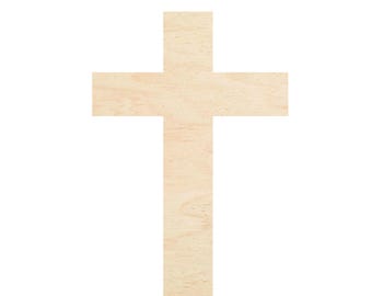 Cruz - Varios tamaños - Piezas recortadas para manualidades en madera - Acabadas o sin acabar