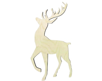 Deer Cutouts #2 Wood Craft Supply-Sanded or unsanded