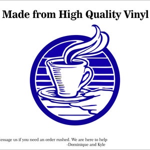 Coffee  -Multiple Sizes-Decal - Laptop sticker - Outdoor Vinyl - car decal