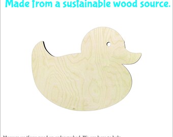 Baltic Birch Duckling Wood Cutout, Craft Supply - Sanded