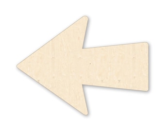Arrow Wood Cutout Shape – Unfinished Laser Cut Birch for DIY Crafts