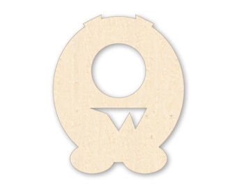 One-Eyed Monster Wood Cutout, Ready-to-Paint Kids Nursery Decor