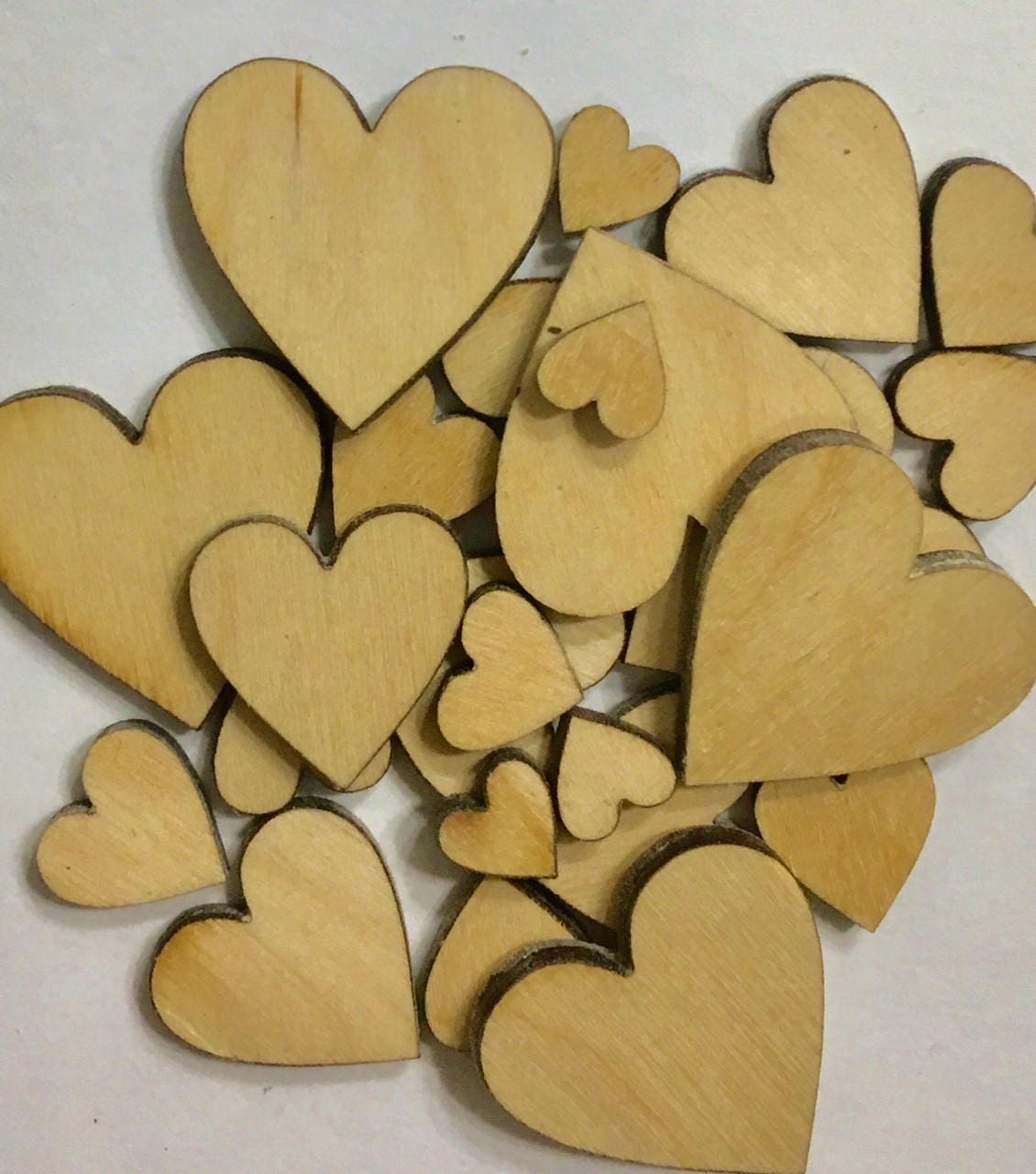 Heart Cutouts Sanded, DIY Heart Cutouts,multiple Heart Lot, Diy Wood,heart  Wood Cutouts, Heart Party 