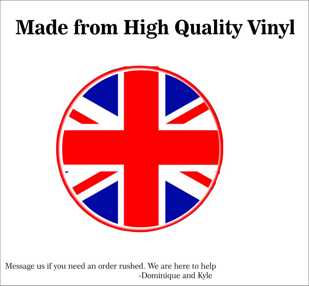 2 28 United Kingdom Flag Union Jack Car Decal Laptop Sticker Outdoor