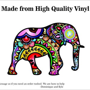 Elephant Decal - Laptop sticker - Outdoor Vinyl -Indoor Vinyl