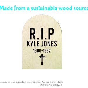Custom Tombstone Cutouts Wood Craft Supply-Sanded