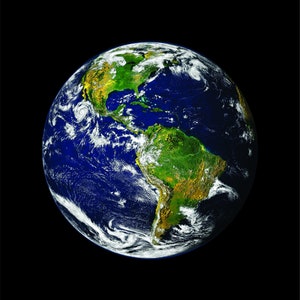 Earth Decal, -multiple Sizes- Earth Sticker, World Decal, World Sticker ...