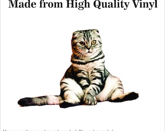Sitting cat sticker, Sitting cat, Sitting cat decal