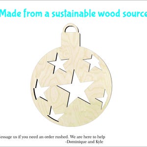 Sanded Baltic Birch Star Ornament Cutout – DIY Craft Supply