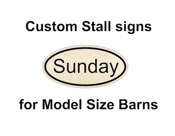 Custom Stall Signs For Model Barns Model Horse Jumps Etsy