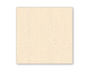 Wood Square Cutout – Unfinished Baltic Birch Blank for DIY Crafts