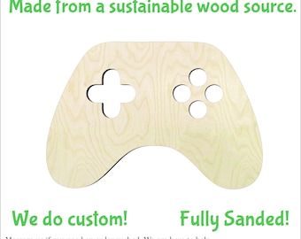 Video Game Controller -Multiple Sizes- Cut Outs Wood Craft Supply-Sanded