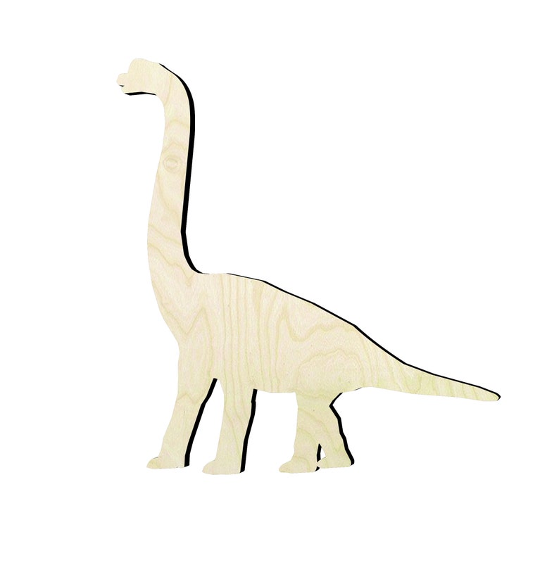 painted wood dinosaur cut outs
