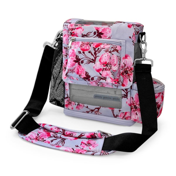 NEW! Carry bag/Crossbody Purse Fit For Inogen Rove 6 Beautiful floral fabric