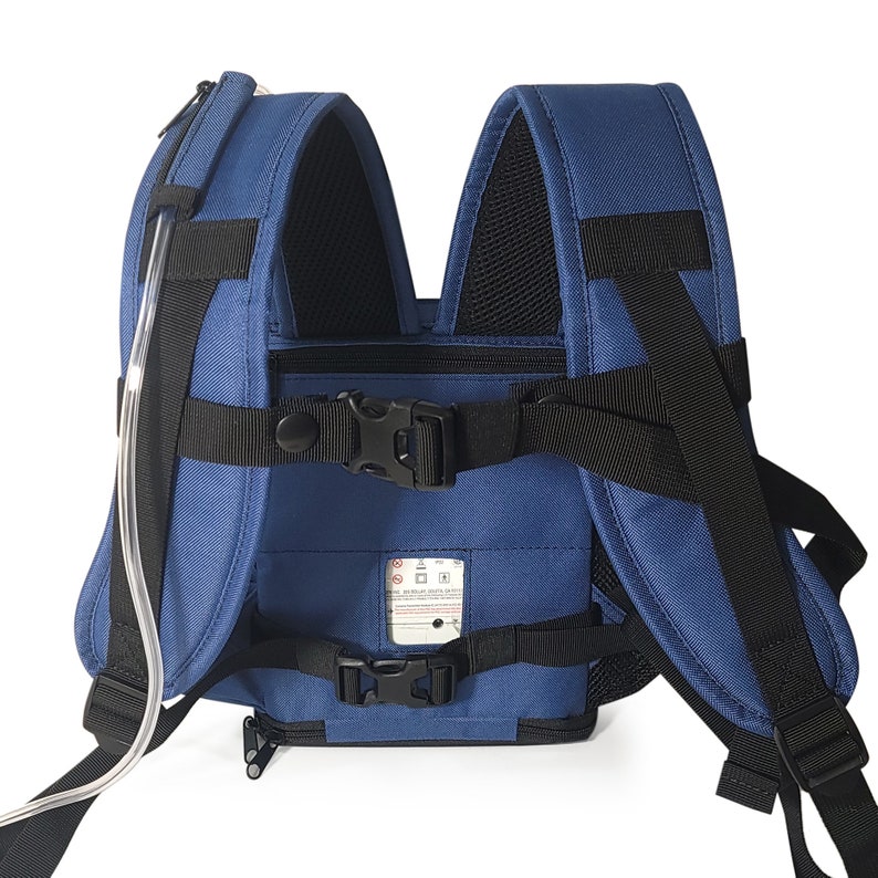 Lightweight Inogen One G5 Backpack with pockets & zippered bottom o2totes image 4