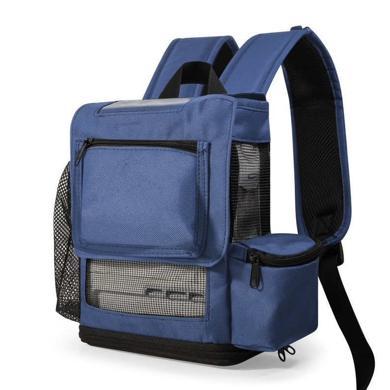 Backpack Fit For Inogen Rove 6, lightweight backpack in Navy image 2