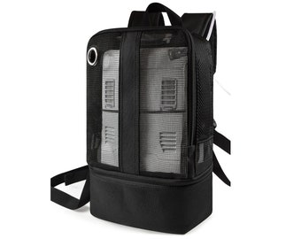 Mesh-Rucksack für tragbaren Sauerstoff (passend für Inogen One G3/G5, OxyGo/OxyGo Next/Caire Freestyle, Simply Go Mini und O2 Concepts)