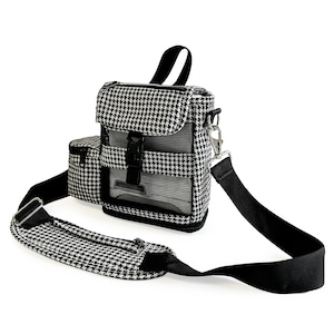 Carry Bag Fit for Inogen One G4, Crossbody Bag w/pocket - Houndstooth