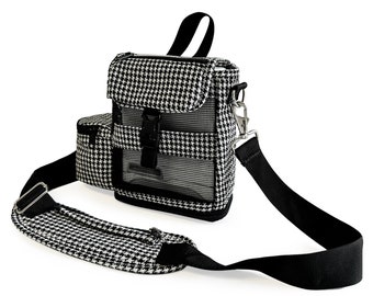 Carry Bag Fit for Inogen One G4, Crossbody Bag w/pocket - Houndstooth